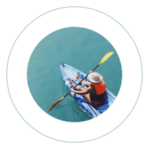 kayaking young women rehab