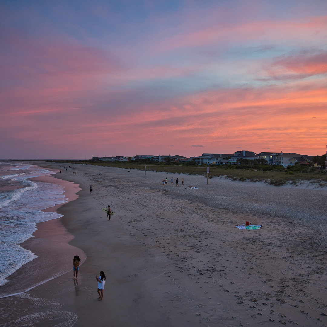 sunset at the beach