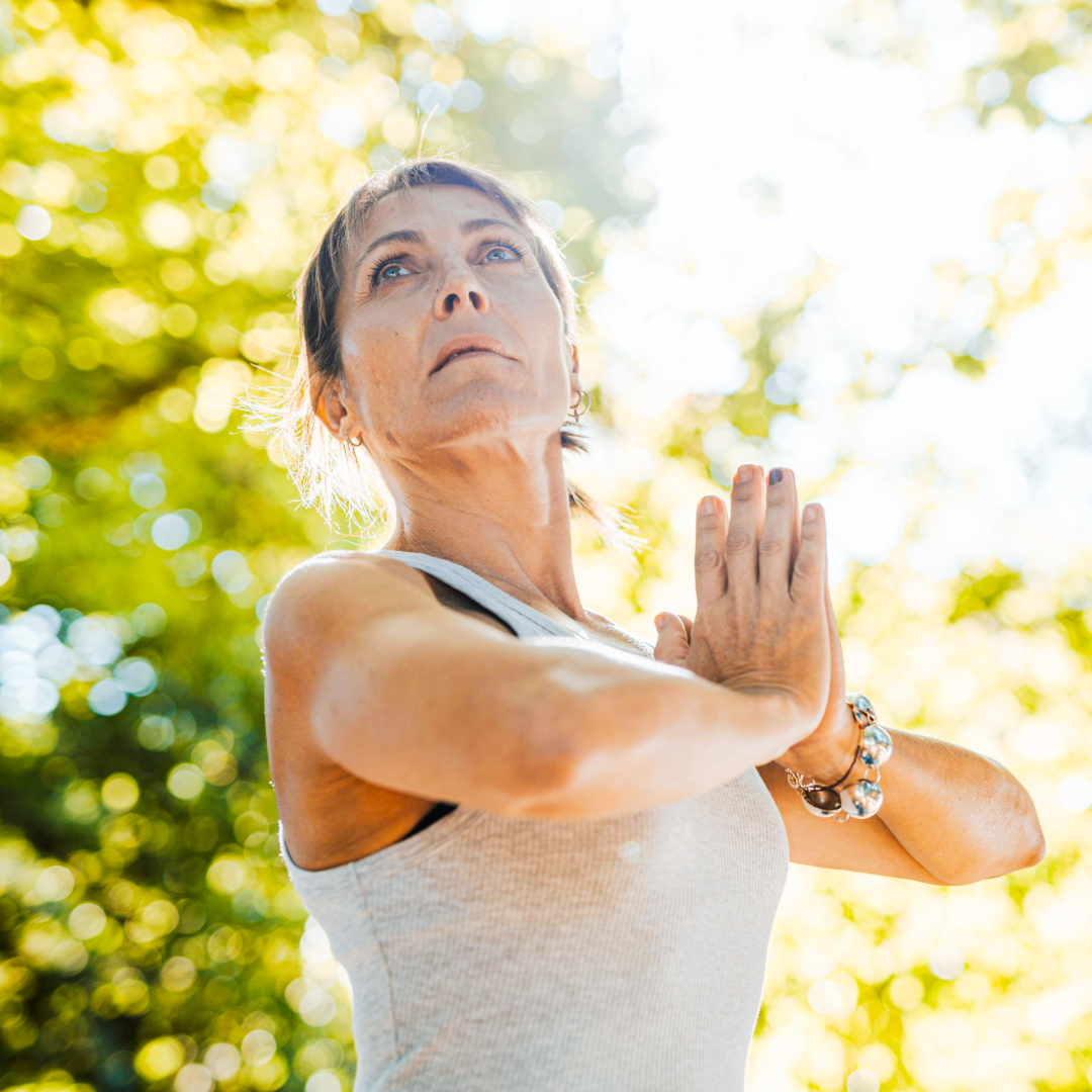 woman in a yoga pose
